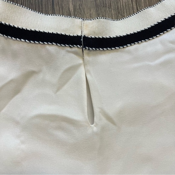 Rena Lange Fashion Show Vintage Silk Cream Blue Sleeveless Floral Embroidered XL - Picture 13 of 17